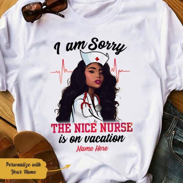 Personalized BWA Nurse On Vacation T Shirt AG281 28O58