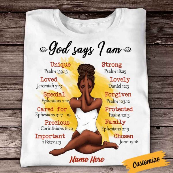 Personalized Bwa God Says T Shirt Ob121 30O58