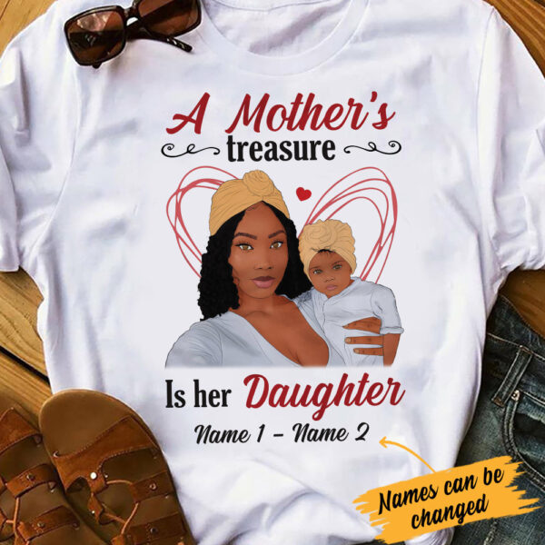 Personalized Bwa Mom Daughter Treasure T Shirt