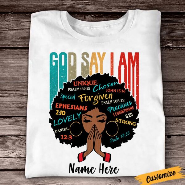 Personalized Bwa God Says T Shirt