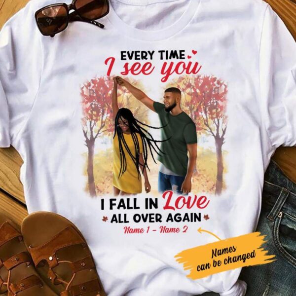 Personalized BWA Couple Every Time I See You T Shirt SB83 73O36