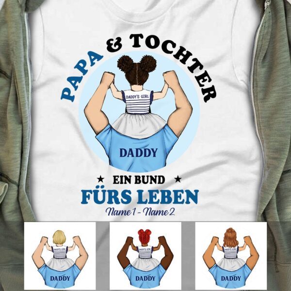 Personalized BWA Daddy And Daughter Papa Tochter German T Shirt AP174 73O58