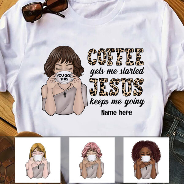 Personalized Bwa Coffee Jesus T Shirt