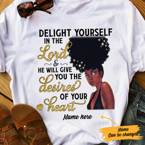 Personalized Bwa Delight Yourself In The Lord T Shirt