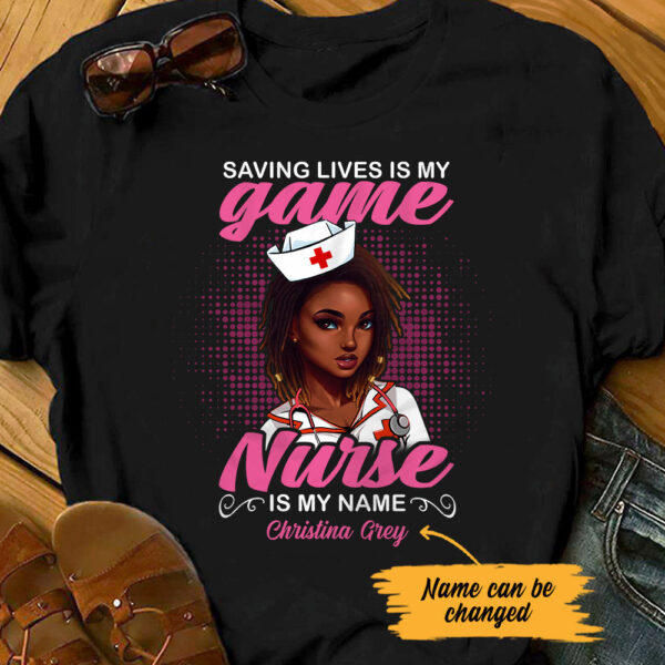 Personalized Bwa Nurse My Game T Shirt