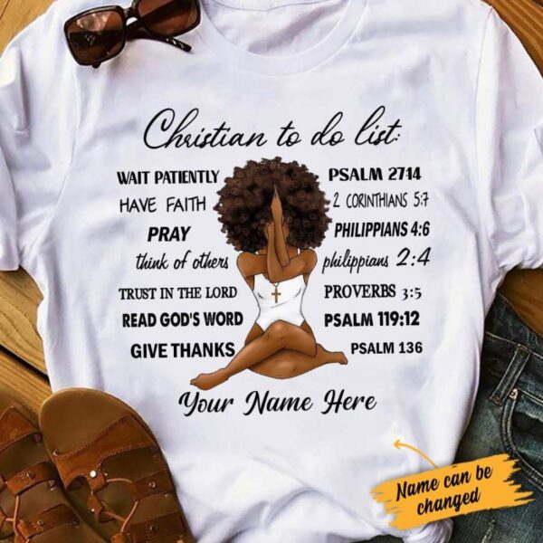 Personalized BWA God To Do List T Shirt AG281 85O34