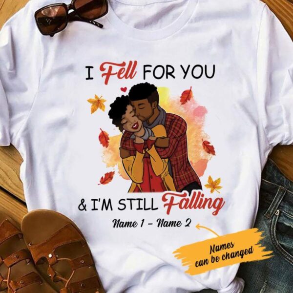 Personalized BWA Couple Still Falling In Love T Shirt SB91 85O53