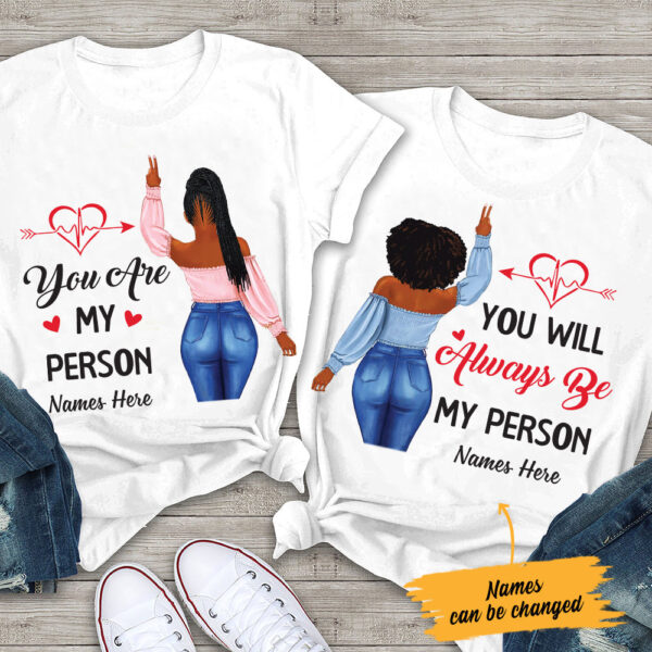 Personalized Bwa Friends Couple T Shirt