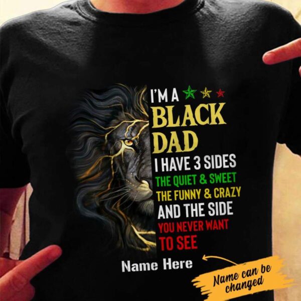 Personalized BWA Dad Three Sides T Shirt AG283 87O53