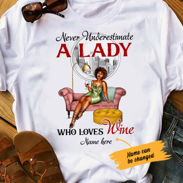 Personalized Bwa Wine Never Underestimate T Shirt