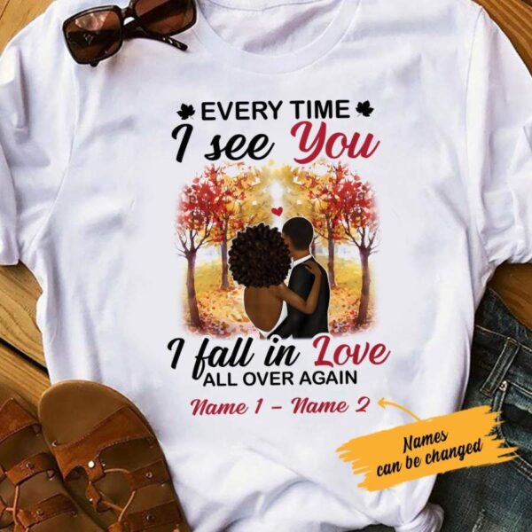 Personalized BWA Couple Fall In Love Again T Shirt SB81 65O53