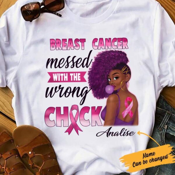 Personalized BWA Breast Cancer Wrong Chick T Shirt AG83 95O57