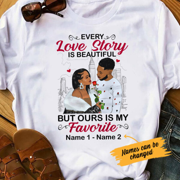 Personalized Bwa Couple Love Story T Shirt