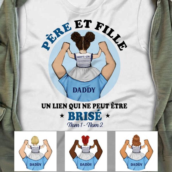 Personalized Bwa P re Et Fille T Shirt