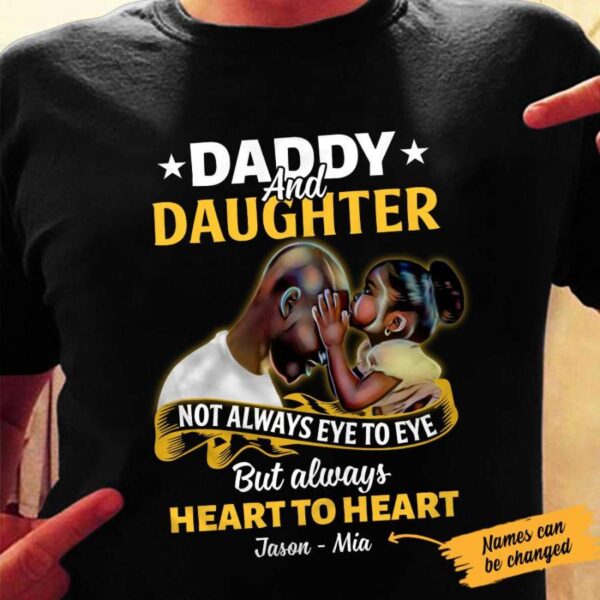 Personalized BWA Dad Heart To Heart T Shirt AG121 30O47