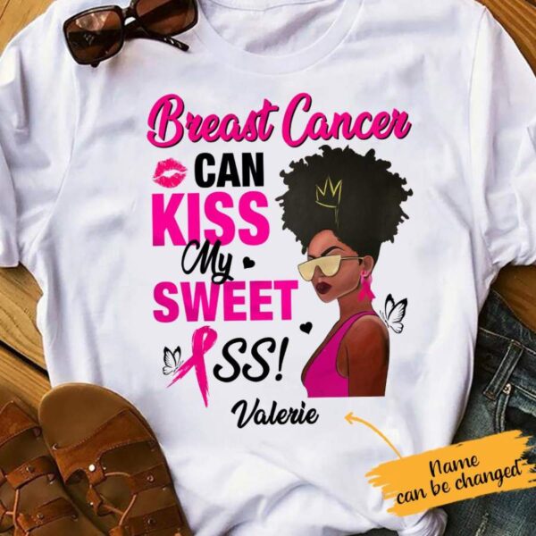 Personalized BWA Breast Cancer Kiss My Sweet T Shirt AG194 67O65