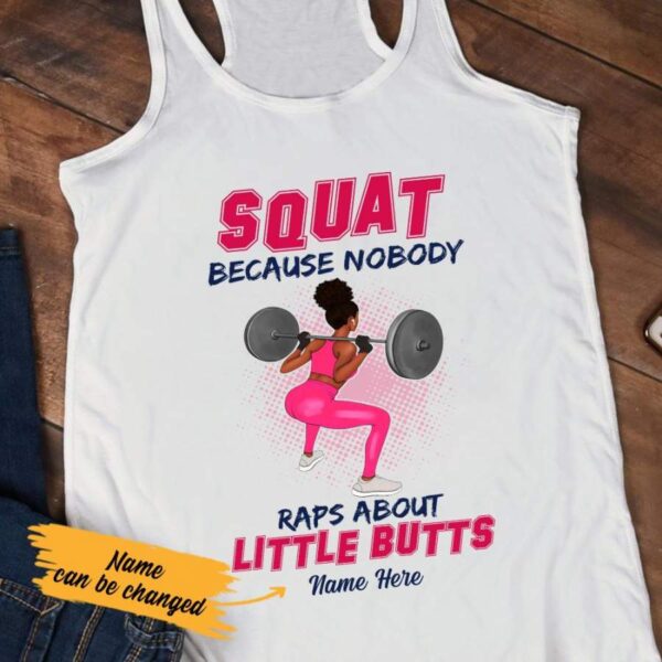 Personalized BWA Gym Squat Racerback Tank SB13 85O53