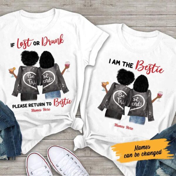 Personalized BWA Friends Couple T Shirt SB112 85O58