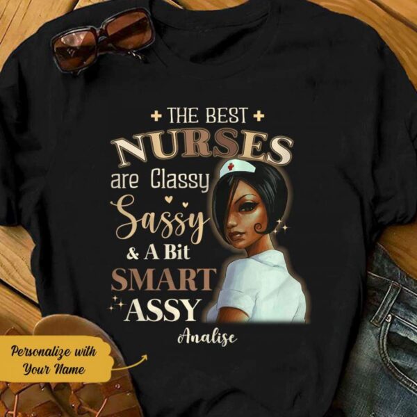 Personalized BWA Nurse Classy Sassy T Shirt AG272 95O58