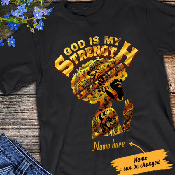 Personalized Bwa God Is My Strength T Shirt