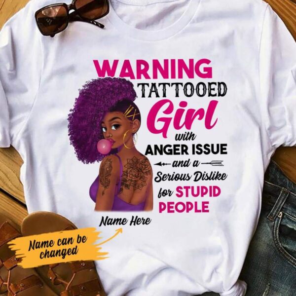 Personalized BWA Tattoos Anger Issues T Shirt AG282 95O53