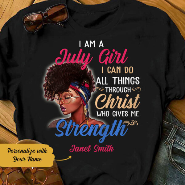 Personalized Bwa Christ Gives Me Strength T Shirt