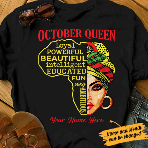 Personalized Bwa Birthday Queen T Shirt