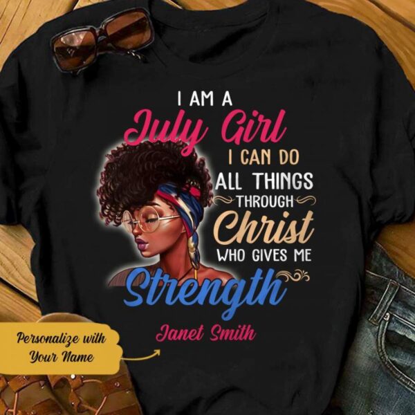 Personalized BWA Christ Gives Me Strength T Shirt JN211 74O58